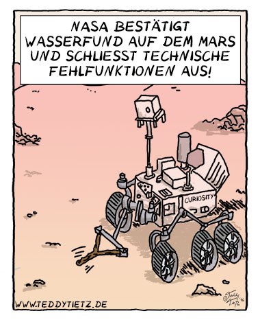 Wasser auf dem Mars