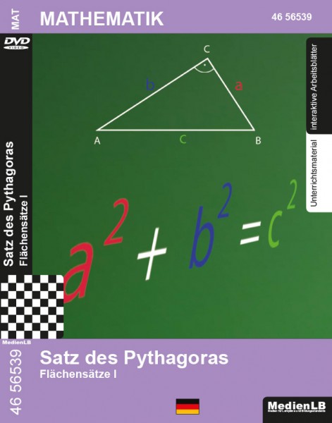 Satz des Pythagoras - Flächensätze I: DVD mit Unterrichts- und Begleitmaterial