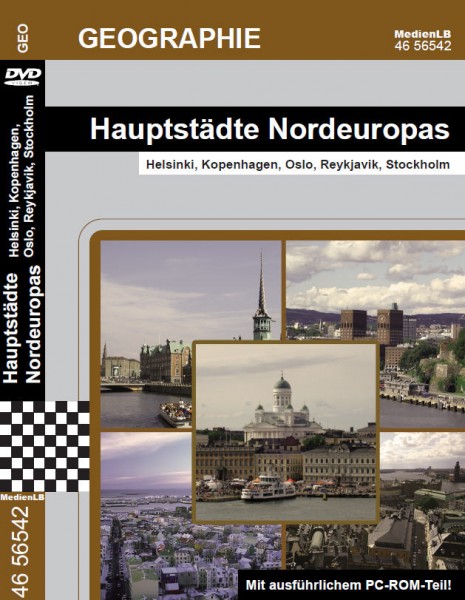 Hauptstädte Nordeuropas - Helsinki, Kopenhagen, Oslo, Reykjavik, Stockholm: DVD mit Begleitmaterial