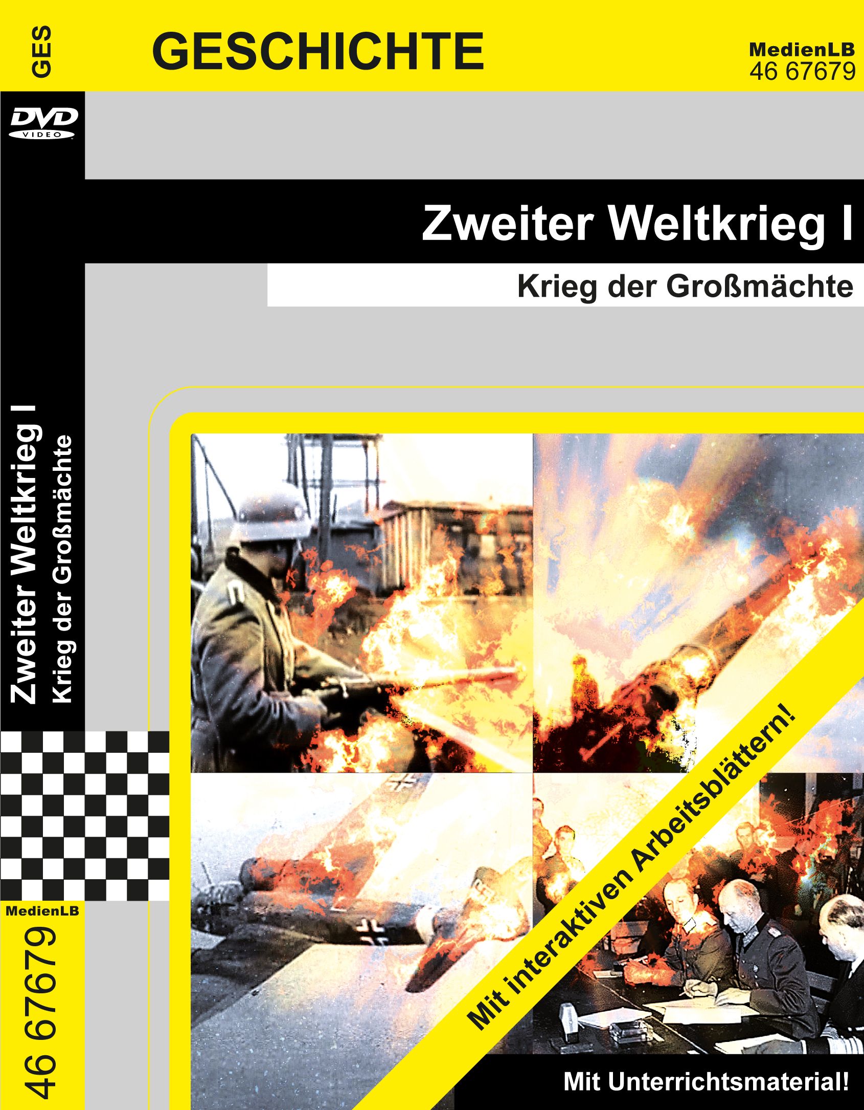 Zweiter Weltkrieg I - Krieg der Großmächte:  DVD mit Unterrichtsmaterial, interaktive Übungen