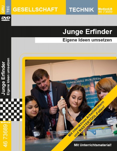 Junge Erfinder - Eigene Ideen umsetzen: DVD mit interaktiven Arbeitsblättern und MasterTool Folien