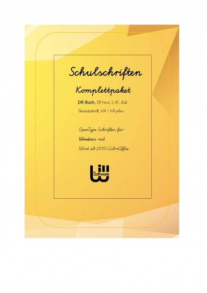 Komplettpaket Schulschriften (für Windows)