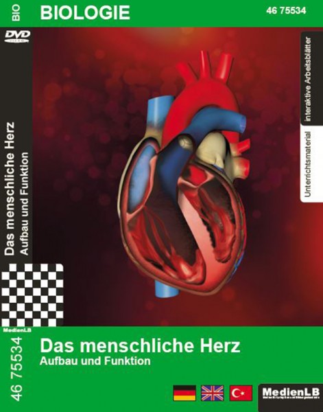 Das menschliche Herz - Aufbau und Funktion: DVD mit interaktiven Unterrichtsmaterial