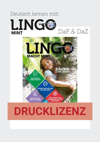 Lingo macht MINT Drucklizenz 10 Bäume zum Leben