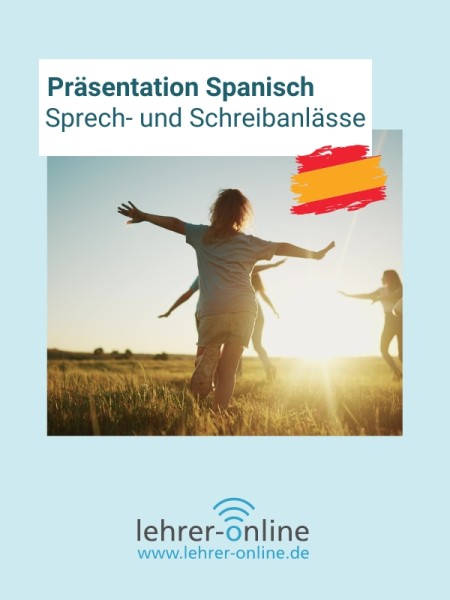 Präsentation mit 69 Folien: Sprech- und Schreibanlässe für den Spanischunterricht