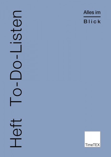 Heft To-Do-Listen A4, 32 Seiten