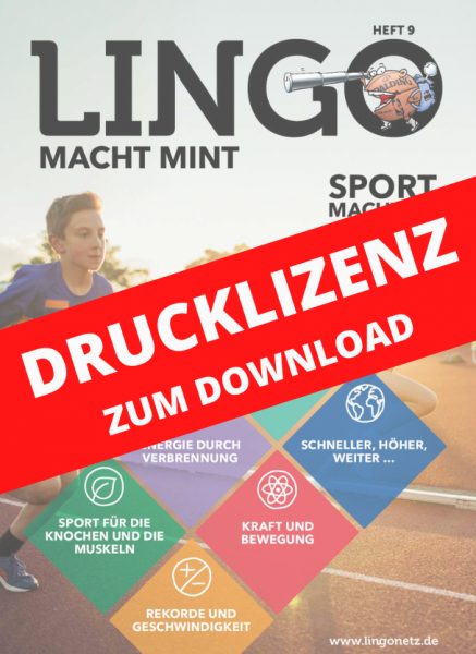 Lingo macht MINT Drucklizenz 9 Sport macht fit