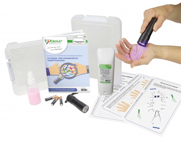 Experimentier-Box "Hygiene und Krankheitsübertragung", 6-tlg.