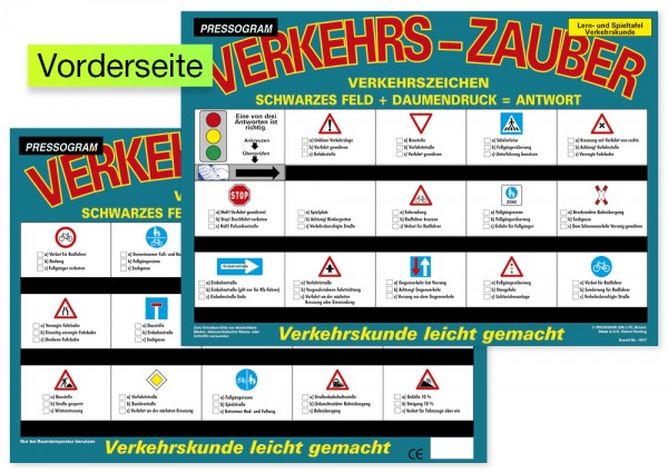 TimeTEX Zaubertafel "Verkehrserziehung" Verkehrszeichen