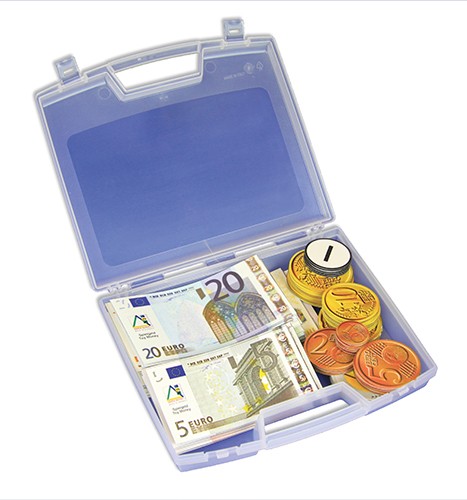 Set Demo-Euro-Rechengeld, magnetisch, 100-tlg. im Koffer