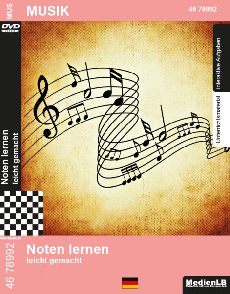 Noten lernen - leicht gemacht: DVD mit Unterrichts- und Begleitmaterial