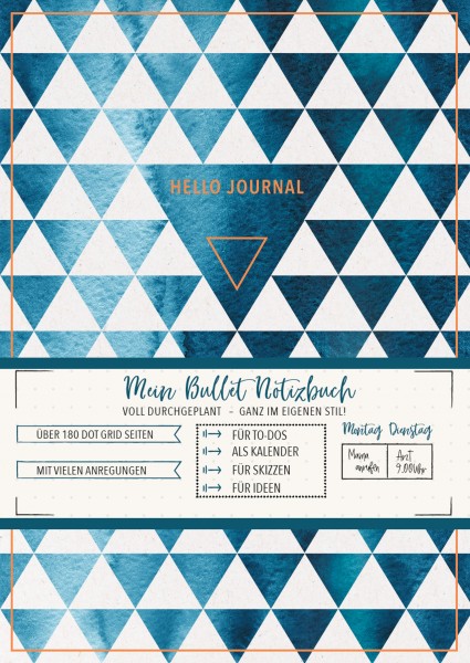 Hello Journal Bullet Notizbuch (Geo love) - monbijou