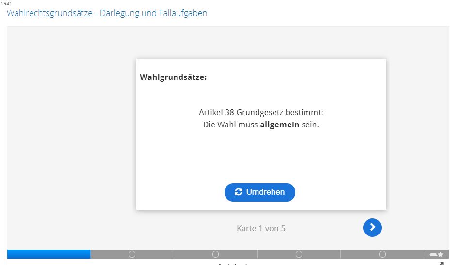 Interaktive Lerneinheit Politik Grundlagen des politischen Systems: Wahlen 11.