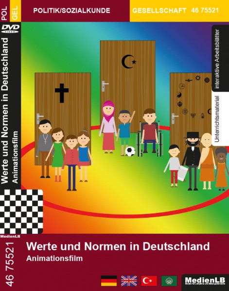 Werte und Normen in Deutschland - Animationsfilm: DVD mit Unterrichtsmaterial