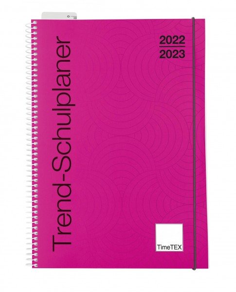 TimeTEX Trend-Schulplaner A4, 2022/2023 in verschiedenen Farben