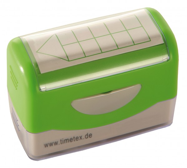 Siebdruck-Stempel "Perpetuum", "Rechen-Haus"