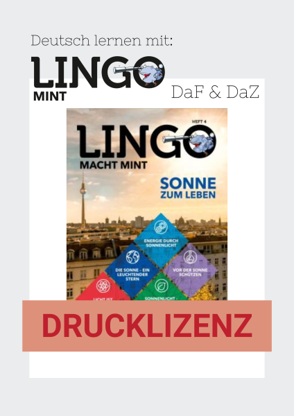 Lingo macht MINT Drucklizenz 4 Sonne