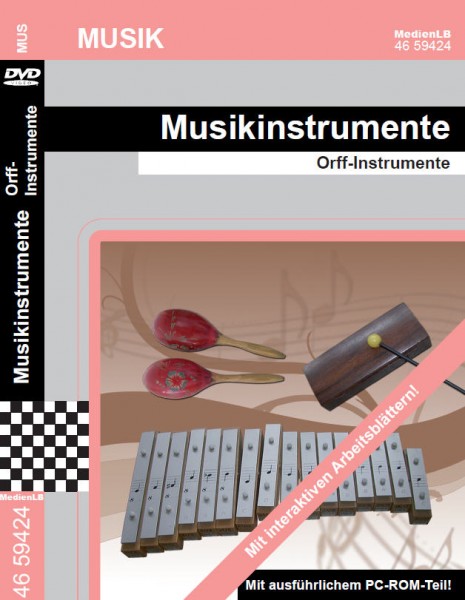 Musikinstrumente - Orff-Instrumente: DVD mit interaktiven Arbeitsblättern