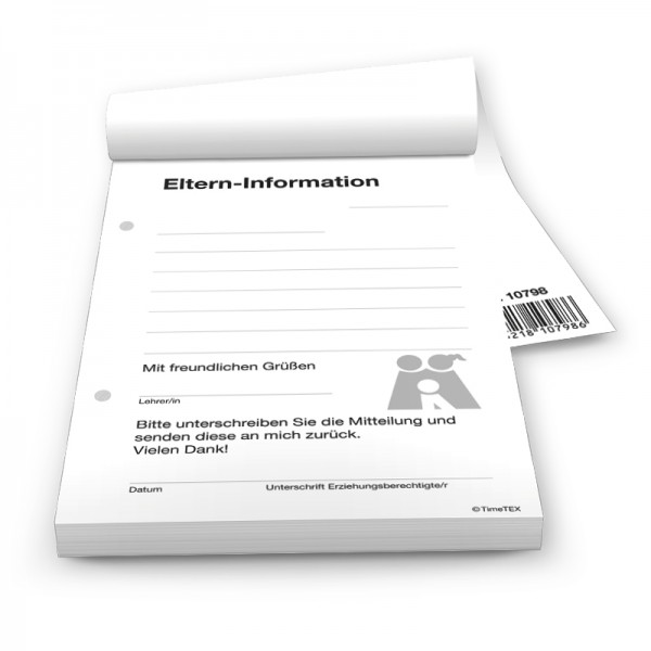 Block Eltern-Informationen A6, 50 Blatt mit Durchschlag