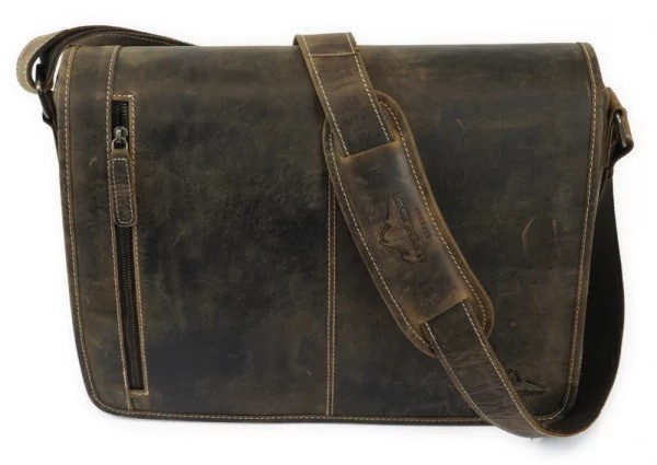 Lehrer-Umhängetasche "Novum Mare Classic" ranger-antik, Büffelleder