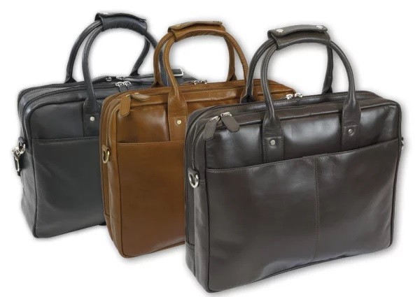 "Tenera" cognac, Vollrindsleder Lehrertasche