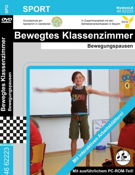 Bewegtes Klassenzimmer - Bewegungspausen: DVD mit Unterrichtsmaterial, interaktive Übungen