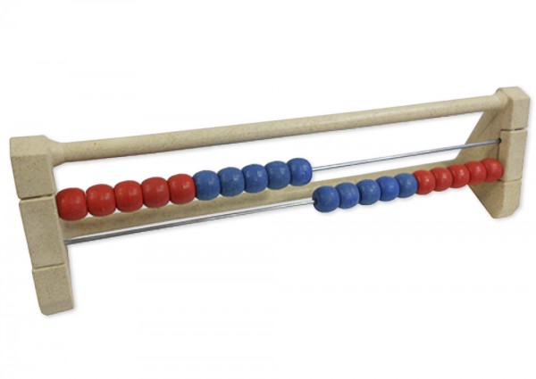 Rechenrahmen für 20-er Zahlenraum rot/blau