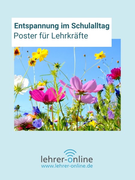 Poster Entspannter Schulalltag