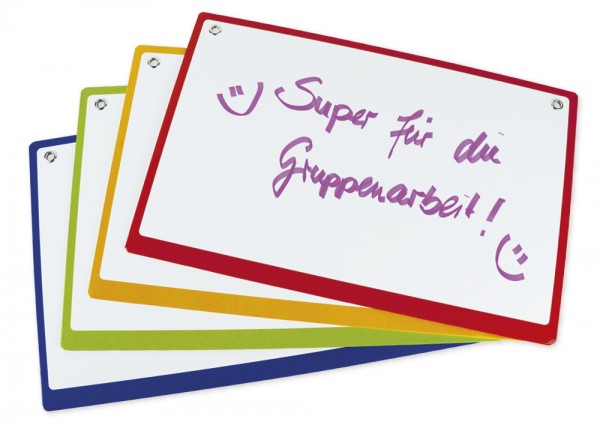 magnetische Gruppenarbeit-Whiteboards , 28x43 cm, 4-tlg.