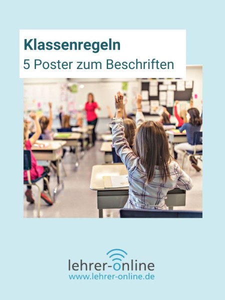 Poster für Klassenregeln