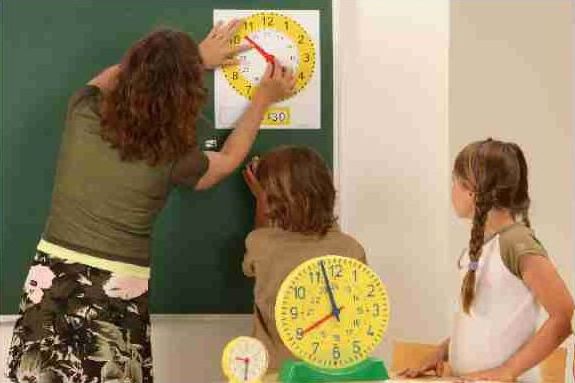 Magnet-Tafel-Uhr "Analog/Digital"