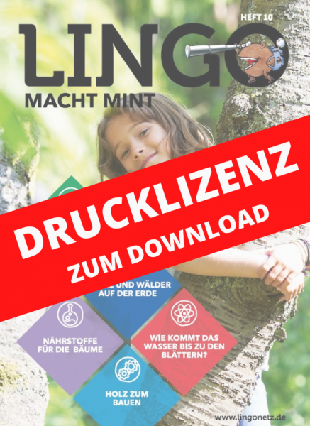 Lingo macht MINT Drucklizenz 10 Bäume zum Leben