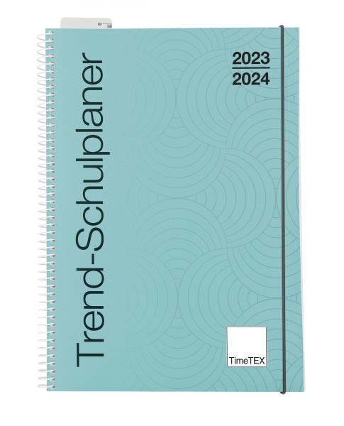 TimeTEX Trend-Schulplaner A5, 2023/2024 in verschiedenen Farben