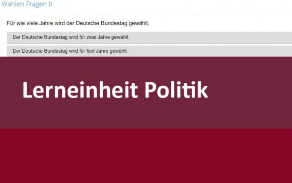 Interaktive Lerneinheit Politik Grundlagen des politischen Systems: Wahlen 11.