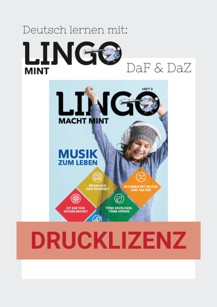 Lingo macht MINT Drucklizenz 3 Musik