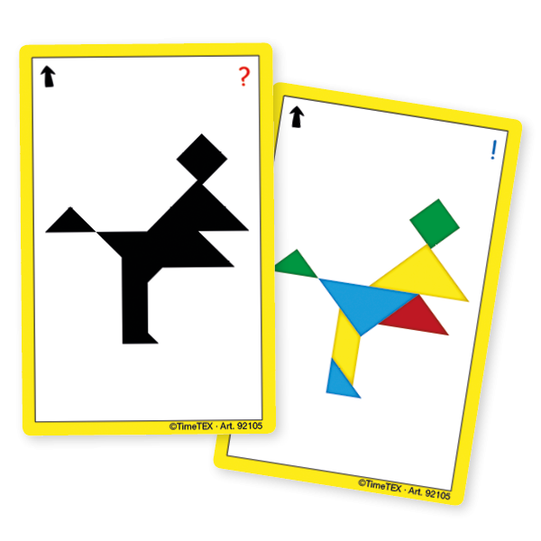 Kartenspiel "Tangram" in Etui