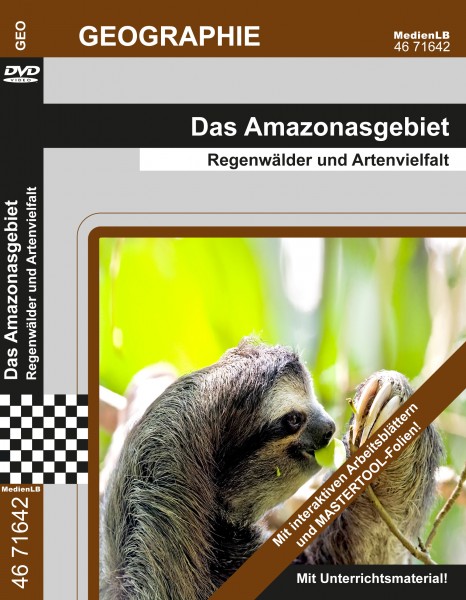 Das Amazonasgebiet - Regenwälder und Artenvielfalt: DVD mit DVD mit interaktiven Arbeitsblättern