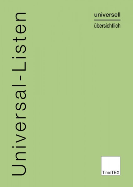 Heft Universal-Listen A4, 64 Seiten