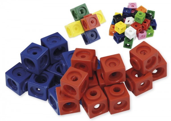 Set Steckwürfel, 1,7 cm, 100 Stk. im Polybeutel
