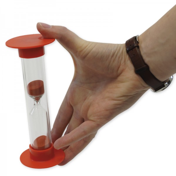 Sanduhren-Set 5 tlg., 15cm hoch, 5,5cm ø, in Koffer