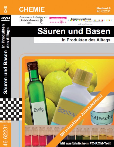 Säuren und Basen - In Produkten des Alltags: DVD mit interaktiven Arbeitsblättern