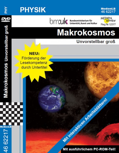 Makrokosmos - Unvorstellbar groß: DVD mit interaktiven Arbeitsblättern