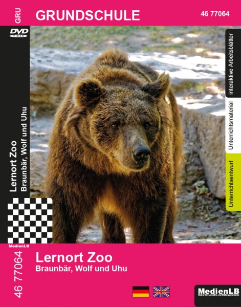Lernort Zoo - Braunbär, Wolf und Uhu: DVD mit Unterrichts- und Begleitmaterial