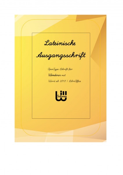 Lateinische Ausgangsschrift LA (für Windows)