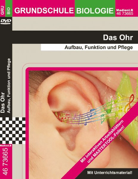 Das Ohr - Aufbau, Funktion und Pflege:DVD mit interaktiven Arbeitsblättern und MasterTool Folien