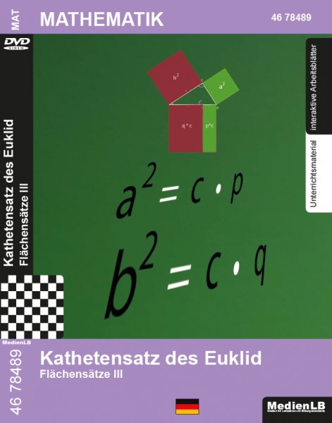 Kathetensatz des Euklid - Flächensätze III: DVD mit Unterrichts- und Begleitmaterial