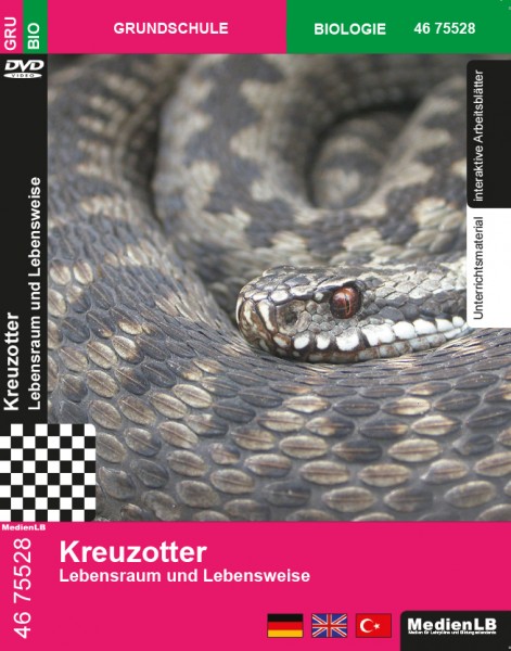 Kreuzotter - Lebensraum und Lebensweise: DVD mit Unterrichts- und Begleitmaterial