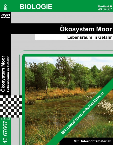 Ökosystem Moor - Lebensraum in Gefahr: DVD mit interaktiven Arbeitsmaterial