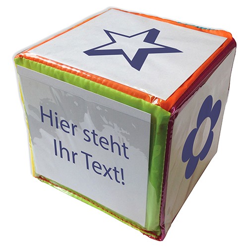 Blanko-Würfel mit Einstecktaschen 15 cm