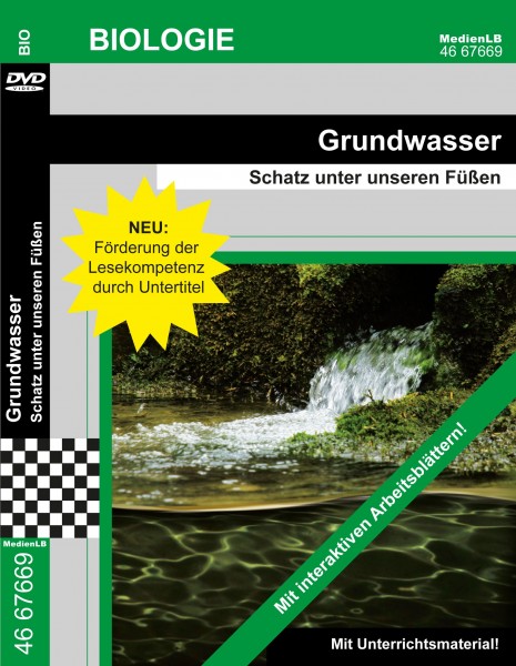 Grundwasser - Schatz unter unseren Füßen: DVD mit interaktiven Arbeitsblättern
